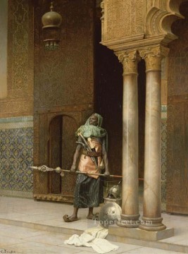 アラブ Painting - 誇り高き衛兵 ルートヴィヒ・ドイチュ オリエンタリズム・アラベール